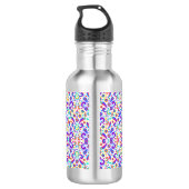 Bouteille D'eau Stainless steel water bottle with a black cap (Dos)