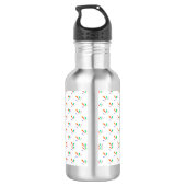 Bouteille D'eau Stainless steel water bottle with a black cap  (Dos)