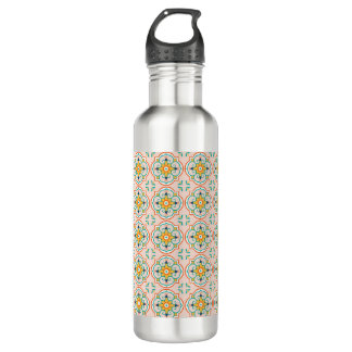 Bouteille D'eau Stainless steel water bottle with a colorful 