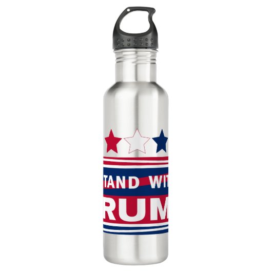 Bouteille D'eau Stand with Trump~2024~MAGA (Devant)