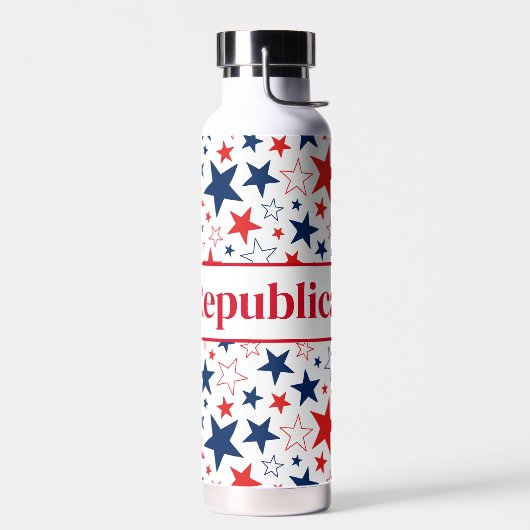 Bouteille d'eau Stars patriotiques Républicains (Gauche)