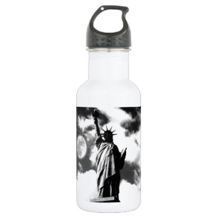 Bouteille D'eau Statue noire et blanche de la Liberté