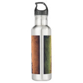 Bouteille D'eau Steampunk Couleur Gradient Lion Rustique (Dos)