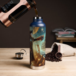 Bouteille D'eau Steampunk Vintage Victorian Ocean Space Pirate