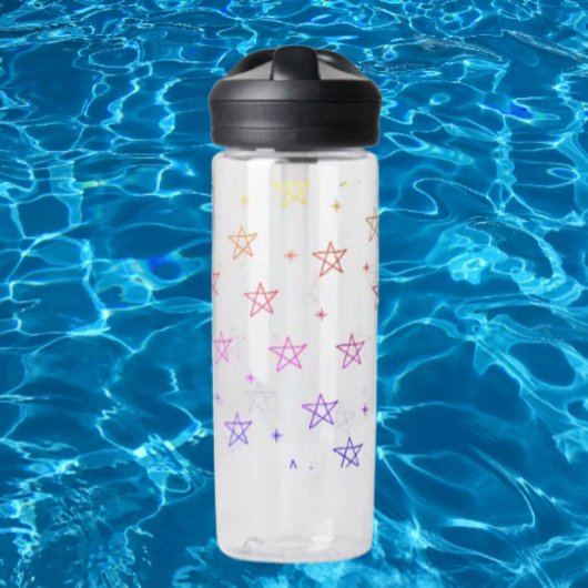 Bouteille D'eau Stellar Rainbow Star Doodle
