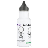 Bouteille D'eau Stick Figure Doodle Visage Couleur moi (Gauche)