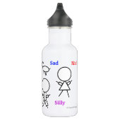 Bouteille D'eau Stick Figure Doodle Visage Couleur moi (Droite)