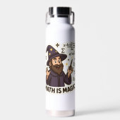 Bouteille D'eau Sticker Assistant Mathématiques - "Math is Magic"  (Avant)
