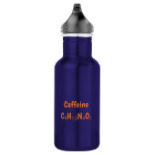 Bouteille D'eau Structure de caféine moléculaire - Science Art Caf (Droite)