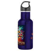 Bouteille D'eau Structure de caféine moléculaire - Science Art Caf (Devant)