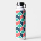 Bouteille D'eau Style moderne Cube de couleur géométrique moderne (Arrière)