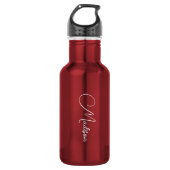 Bouteille D'eau Style moderne Nom de script rouge (Devant)