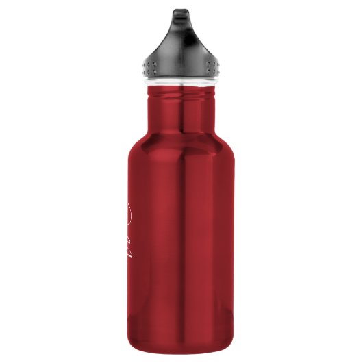 Bouteille D'eau Style moderne Nom de script rouge (Droite)