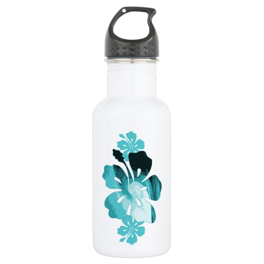 Bouteille D'eau Style surf Hibiscus (Devant)