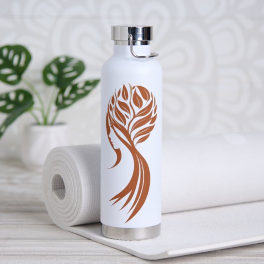 Bouteille d'eau stylée pour femmes (Yoga)