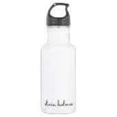 Bouteille D'eau Stylish monogram | Minimaliste moderne (Devant)