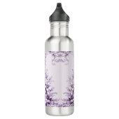 Bouteille D'eau Stylish Purple Flowers Water Bottle (Droite)