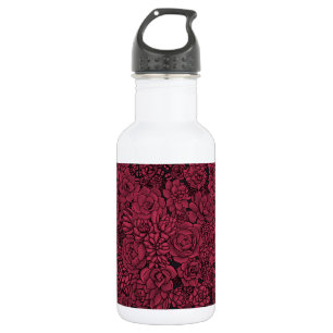 Bouteille D'eau Succulents à Viva Magenta- Couleur de l'année 2023