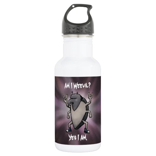 Bouteille D'eau Suis-je Webad Heavy Metal Cartoon (Devant)