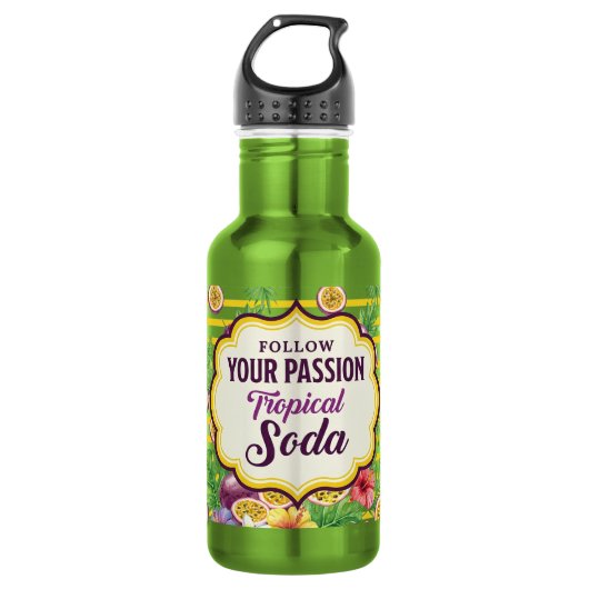 Bouteille D'eau Suivez Votre Passion (Devant)