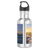 Bouteille d'eau Sunrise de Pensacola Pier (Dos)
