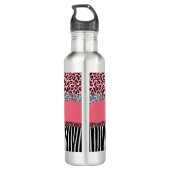 Bouteille D'eau Super fille rose Parties scintillant Empreinte de  (Dos)