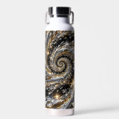 Bouteille D'eau Super Flasher Spirale Or & Argent (Avant)