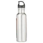 Bouteille D'eau "Super Glide : rythmes rétro sur roues de patinage (Dos)