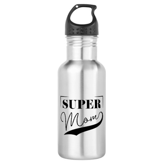 Bouteille D'eau Super Maman (Devant)