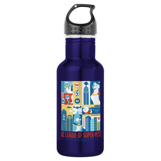 Bouteille D'eau Super Powered Pack Art Déco Metropolis (Devant)