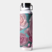 Bouteille D'eau Superbe motif rose à l'aspect vintage (Arrière)