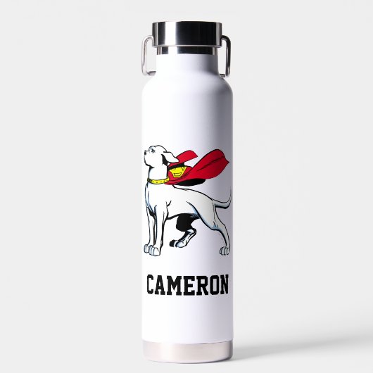 Bouteille D'eau Superdog Krypto | Ajouter Votre Nom (Avant)