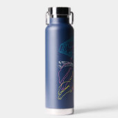 Bouteille D'eau Supergirl et logo en couleurs (Avant)