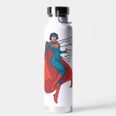 Bouteille D'eau Supergirl Hovering en costume bleu (Gauche)