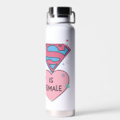 Bouteille D'eau Supergirl "L'avenir est féminin" (Arrière)
