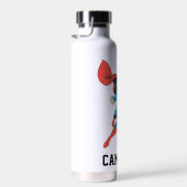 Bouteille D'eau Superman Poing droit levé | Ajouter Votre Nom (Plage)