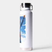 Bouteille D'eau Superman regarde Pose (Arrière)