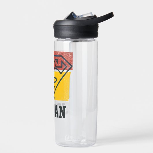 Bouteille D'eau Superman S-Shield | Ajouter Votre Nom (Gauche)
