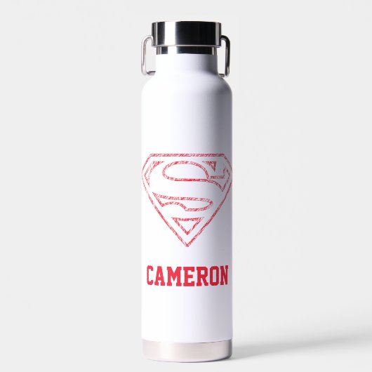 Bouteille D'eau Superman S-Shield | Red Ou Krypto | Ajouter Votre (Avant)