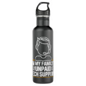Bouteille D'eau Support Technique Inpayé De Mes Familles Im Minima (Devant)