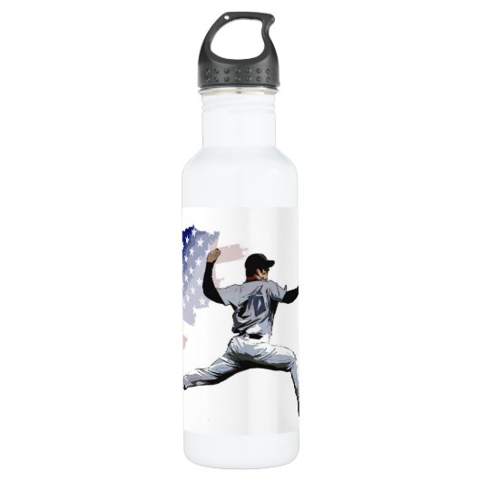 Bouteille D'eau Sur la butte - Set de table de baseball (Devant)