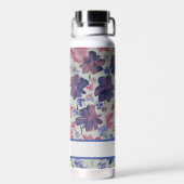 Bouteille d'eau sur mesure Floral Rose Blue Moon (Arrière)