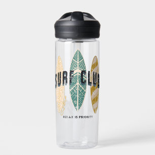 Bouteille D'eau Surf Club Summer Beach Vacances Funny Vintage