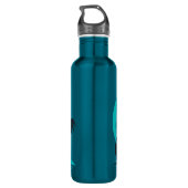 Bouteille D'eau Surf d'Aloha et palmiers (Dos)