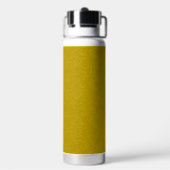 Bouteille D'eau Surface jaune texturée avec un motif tourbillonnan (Arrière)