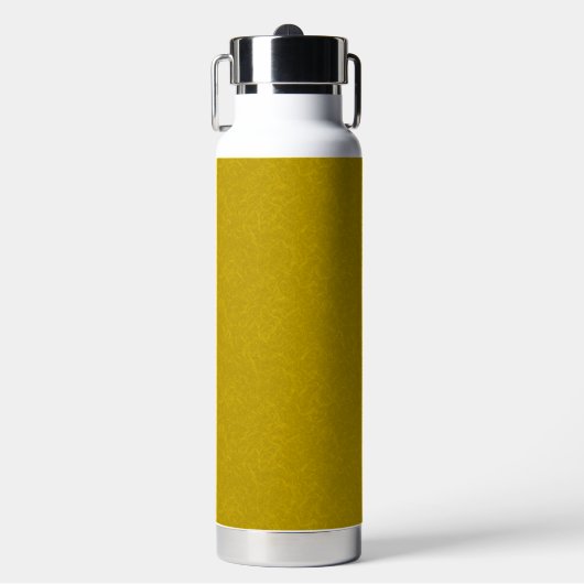 Bouteille D'eau Surface jaune texturée avec un motif tourbillonnan (Salle de sport)