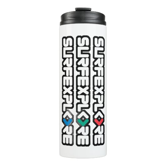 Bouteille d'eau surfEXPLORE, acier inoxydable (Devant)