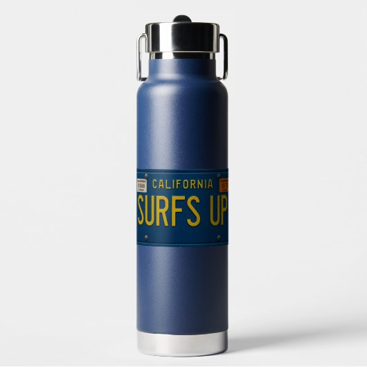 Bouteille D'eau Surfs Up Retro 1969 California License Plate Surf (Salle de sport)