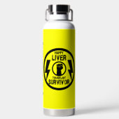 Bouteille D'eau Survivant de la transplantation du foie (Plage)