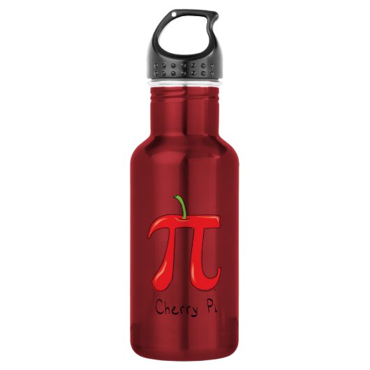 Bouteille D'eau Symbole Cherry Pi Mignon Prof de Maths (Devant)